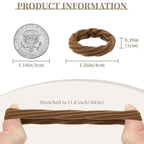 10 Pcs No Damage Hair Ties Thick Hair Elastic Rubber Bands Hair Accessories Scrunchies Seamless for Women