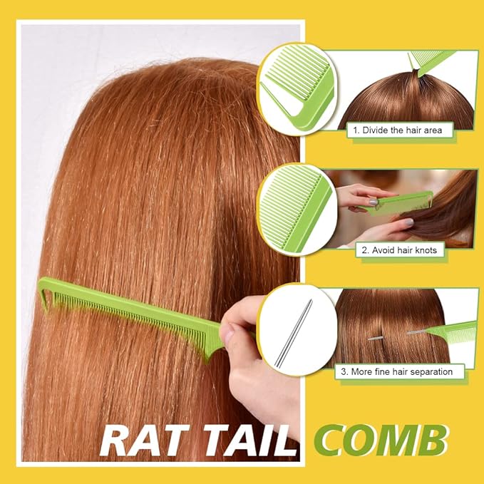 TsMADDTs 24 Colors Rubber Bands, 2000PCS Elastic Hair Ties with Organizer Box, Rubber Bands with Tail Tools and Comb, Hair Accessories for Girls Kids Baby Toddler