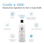 Hair Boosting Mild Shampoo for Anti Hair Thinning & Hair Loss 16 fl oz, Active Ingredients DHT Blocker Shampoo for Women & Men, Scalp Care & Hair Regrowth Shampoo - Sulfate & Pareben Free