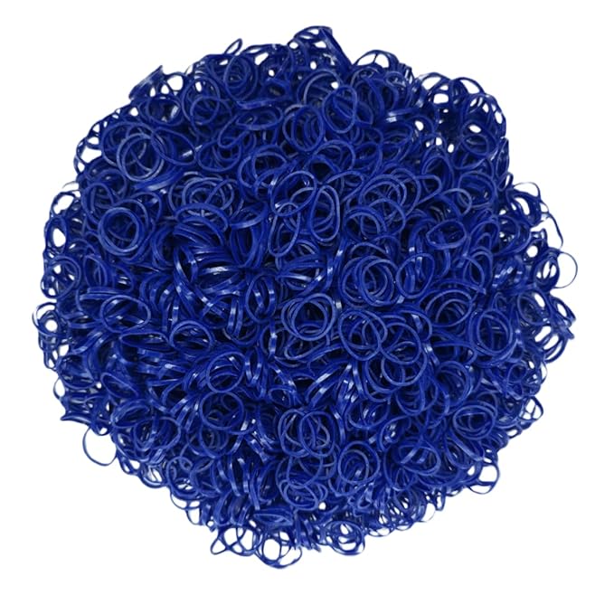 3200 Pcs Elastic Rubber Bands Small Hair Ties Hair Rubber Mini Hair Bands Hair Elastics Tiny Soft Holder Ponytails for Girls (Navy Blue)