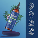 Botanic Hearth Rosemary Oil for Hair Growth | Strengthening Biotin, Jojoba, Castor Hair Growth Oil for frizzy hair | Dry, Damaged Scalp Treatment | Color Safe | All Hair Types | 4 Fl Oz