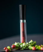 Aromi Maroon Matte Liquid Lipstick | Dark Red, Bordeaux Lip Color with Warm Undertones, Vegan, Cruelty-free, Long-wear, Waterproof, Handmade (Rich Rosewood)