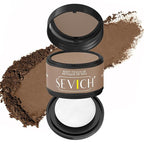 Sevich Hairline Powder - Root Touch Up Instantly Hair Color for Thinning Gray Coverage - Bald Spot Concealing Hair Powder for Women & Men - 48Hour Waterproof & Sweatproof - Light Brown
