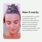 hers triple threat hydrating conditioner for damaged hair, leaves hair looking shiny and strong, color sage formula with an amino acid blend, argan, coconut, sunflower seed oil, 2 pack, 6.4oz