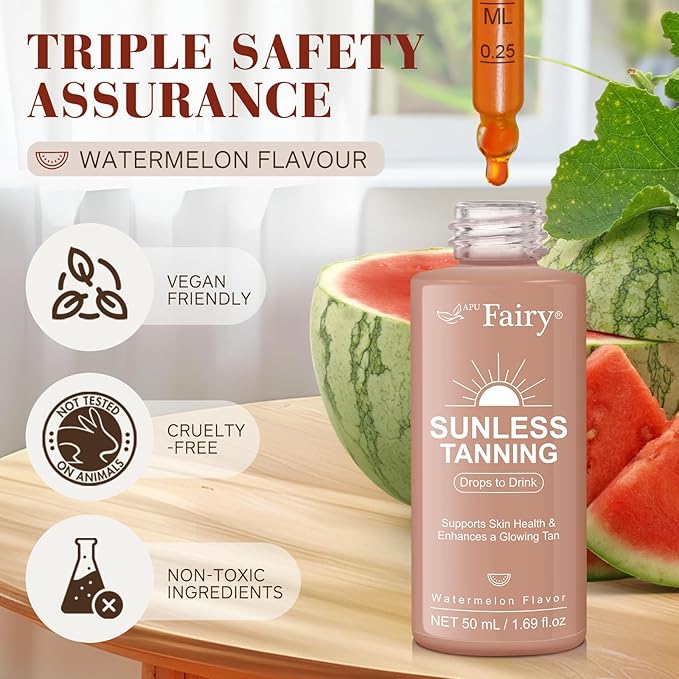 Tanning Drops to Drink - Sunless Tanning Drops To Drink - Bronze Tanning for Face and Body, Promotes Healthy Skin, Suitable for All Skin Types