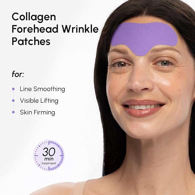MAREE Forehead Wrinkle Patches – Collagen Wrinkle Patches with Retinol & Hyaluronic Acid for Face Lift – Fine Lines Deep Forehead Wrinkles Treatment Remover – Face Tape for Wrinkles Between Eyebrows