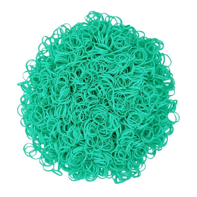 3200 Pcs Elastic Rubber Bands Small Hair Ties Hair Rubber Mini Hair Bands Hair Elastics Tiny Soft Holder Ponytails for Girls (Spring Green)