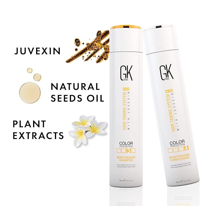 GK HAIR Color Protection Moisturizing Shampoo and Conditioner with Argan Hair Oil Combo free from Paraben and Sulfae for Damaged Frizzy Oily and Dry Hairs