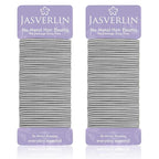 2MM Light Gray Hair Ties, No Slip Damage-free Hair Elastics Ponytail Holders for Women Girls Men, Rubber Bands Ties for Thin Fine Medium Thick Long Curly 80 Pieces