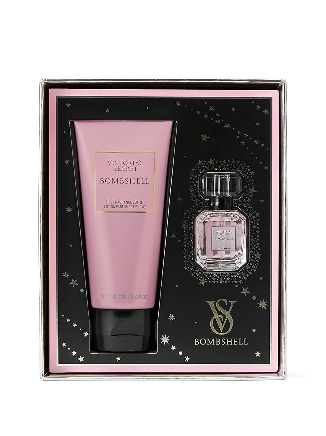 Victoria's Secret Bombshell Mini Fragrance Duo Gift Set, Eau de Parfum & Travel Lotion