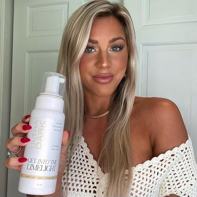 Ultra Dark Self Tanner, Sunless Tanning Mousse by Get Into The Limelight