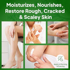 Pumice Valley Foot Cream for Dry Cracked Feet and Heels - Natural Moisturizer, Corn, Calluses Treatment - Skin, Body Lotion, Panthenol, Tea Tree Oil, Menthol 1.7 Oz