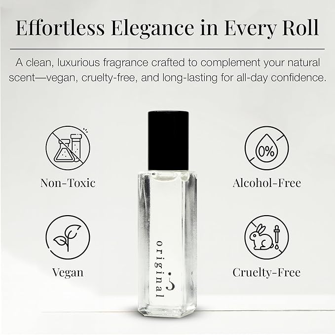Riddle Original Roll On Pheromone Perfume Made in USA - Premium Rollerball Subtle Fragrance for Women - Long-Lasting Cruelty-Free Alcohol-Free Gentle on Skin - Ideal for Daily Use and Travel