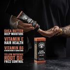 Viking Revolution Hair Curl Cream for Men - Sandalwood Curling Cream with Vitamin E & B5, Shea Butter - Styling Cream for Curly Hair to Enhance, Define and Shape Natural Curls and Wavy Hair (8fl oz)