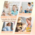 Bessrung 100 PCS Seamless Nylon Hair Ties, No Damage Elastics Hair Ties for Women Girls, Soft Stretchy Ponytail Holders for Thin Thick Hair, Snag-Free Hair Bands Christmas Gift(Beige Color)