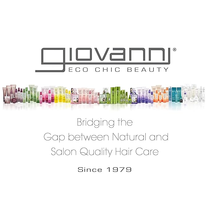 GIOVANNI 2chic Ultra-Repairing Shampoo & Conditioner Set - For Damaged, Over-Processed Hair, Helps Restore Hair's Natural Elasticity, Blackberry & Coconut Oil, Shea Butter, Color Safe - 24 oz. Each