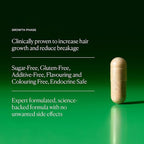 The Nue Co. Growth Phase Hair Supplement - Vegan Hair Capsules with Vitamins, Adaptogen, Reishi Mushroom & Protein for Thicker Fuller Looking Hair - Supports Strength & Reduces Breakage | 90 Capsules