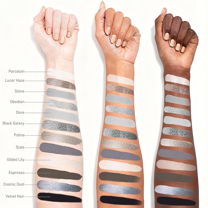 Highly Pigmented Chameleon Eyeshadow Palette, 12 Colors Sparkle Creamy Duo Chrome Multidimensional Eye Shadow Pallet, Long-Wearing Formula,easily blendable,Vegan & Cruelty Free (#04)