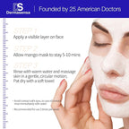 Moisturizing Peptide Mask, Brightening Rinse Off Mask with Vitamin A, C and E, Anti Aging Face Mask for Brighter Younger Bouncy Skin with Radiance