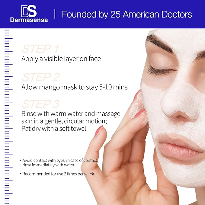 Moisturizing Peptide Mask, Brightening Rinse Off Mask with Vitamin A, C and E, Anti Aging Face Mask for Brighter Younger Bouncy Skin with Radiance