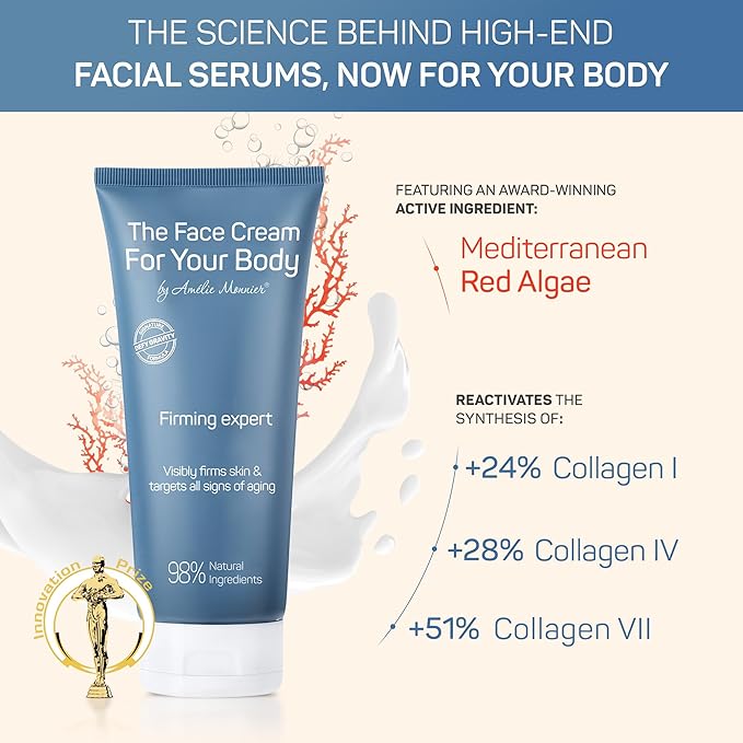 Crepe Firming Advanced Cream - European Hi-tech Skin care - Hyaluronic Acid in the 50-3000 kDa Molecular Spectrum - Tightening & Lifting Collagen Repair Treatment - Best for Body, Face and Neck 7.5 oz
