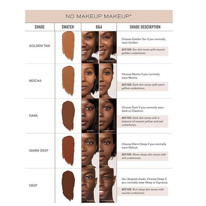 No Makeup Makeup Long-Lasting Lightweight Foundation & Brush Duo | Cruelty-Free, Fragrance-Free, Buildable, Transfer-Proof Makeup (Mocha)