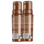 Jergens Natural Glow Instant Sun Body Mousse, Self Tanner for Ultra Deep Bronze Tan, Sunless Tanning Body Bronzer, Natural Looking Fake Tan, 6 Oz, Pack of 2
