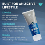 Aloe Up Sport Sunscreen Lotion SPF 50 - Broad Spectrum UVA/UVB Sunscreen Protector for Face and Body With Hydrating Aloe Vera Gel Non-Greasy No White Cast Reef Safe Fragrance Free - 6 Oz- 2 pack