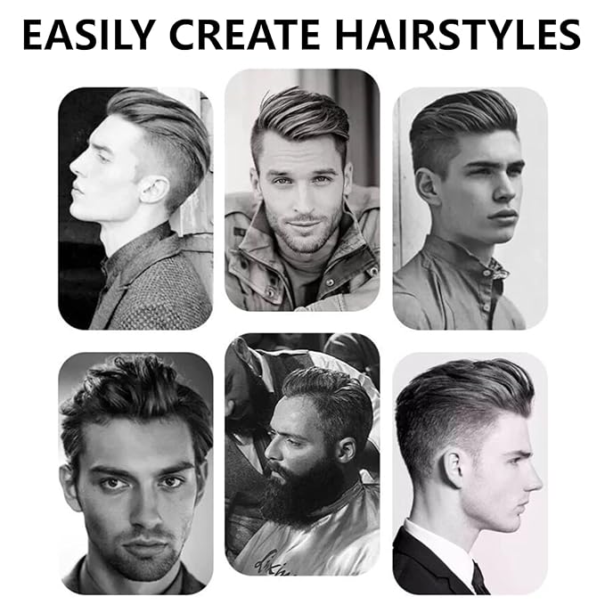 Volumizing Texture Comb, Wide-Tooth Hair Styling Comb for Men & Women, Fluffy Curly Texture Roots Volume Combs, Bangs Seam Grooming Styling Tool (2Pcs)