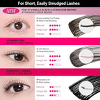 CLIO Kill Lash Superproof Mascara Fine, Waterproof Fixing Mascara, Natural Defining Look, Long-Lasting & Lengthening, Clump & Smudge-Free, for Sensitive Eyes, Korean Makeup Beauty (01 Vanilla Black)