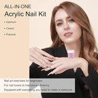 SAVILAND Acrylic Nail Kit with Drill: Nail Kit for Beginners with Everything Professional All-In-1 Acrylic set Gel Polish U V Light Full Tools DIY Salon Home Gift Set