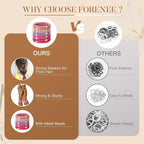 Hair Ties No Damage - 10PCS Ponytail Holders - Elastic Hair Ties for Thick Hair - Braided Hair Bands for Women Girls's Hair - Beautiful Girlfriends