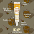 Ruby Kisses Broadway Vita-Lip Clear Lip Gloss (8 Pack), Ultra-Hydrating & Soothing Formula with Vitamins, High-Shine Non-Sticky Finish Lip Balm with Mint, Rosehip, Coconut, Mango, Argan, Honey, Shea