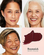 Boomstick Color ™ All-in-One Cream Blush for Cheeks, Eyes & Lips, Long Wearing, Blendable Makeup Blush Stick for Mature Skin, Cruelty Free Lip Cheek Tint with Skincare Benefits, Cindy Joseph (New)