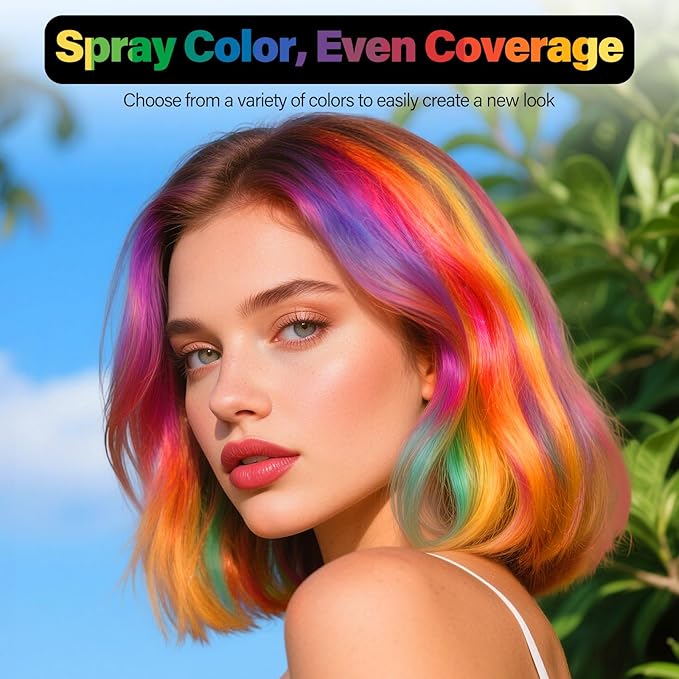 Temporary Hair Color Spray For Kids Women Men, Temporary Hair Dye Washable Hair Color Wax Non-Sticky For Cosplay Party DIY, Christmas Party, Halloween Crazy Hair Day(Blue, 4.06 oz)