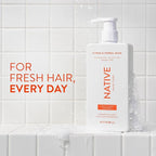 Native Shampoo and Conditioner contain Naturally Derived Ingredients | All Hair Types, Color & Treated, Fine to Dry Damaged | Sulfate & Dye Free | Citrus & Herbal Musk, 16.5 fl oz each (2 pack)
