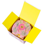 Kimchi Chic Beauty Puff Puff Pass Set and Bake Setting Powder for Makeup, Extra Fluffy Loose Face Powder Poof, Soft Natural Face Makeup for Uneven Skin Tone, 02 Banana