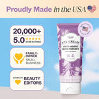 LilyAna Naturals Eye Cream for Dark Circles and Puffiness, Under Eye Cream for Wrinkles and Bags, Anti Aging - helps Improve Dryness; for Sensitive Skin - 1.7 oz - Made in USA