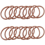 100PCS Hair Tie, 4MM Elastic Hair Ties No Damage Ponytail Holder for Women, Men and Girls (4mm Beige Blonde)