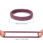 50PCS Large Hair Ties, Thick Cotton Seamless Hair Ties, Hair Elastic Ponytail Holders, No Damage for Thick Heavy Hair, 2 Inch in Diameter, 5 Colors