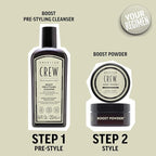 AMERICAN CREW Men's Pre Styler Boost Shampoo for Fine & Thin Hair, Instantly Volumizing Formula, Adds Volume, Lift, & Shine, Vegan, 8.4 fl oz