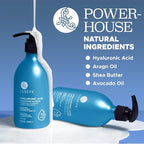 Luseta Hyaluronic Acid Moisturizing Shampoo & Conditioner Set for Dry and Damaged Hair, Sulfate Free Shampoo and Conditioner for Women Infused with Argan Oil and Shea Butter Paraben-Free2 x 16.9oz