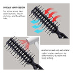 PERFEHAIR Vented Hair Brush - Quick Blow Drying, Lightweight, Detangles & Styles, Ideal for Men, Women with Fine & Medium-Length Hair, Perfect for Travel & Daily Use
