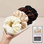 Hair Scrunchies for Women - Hair Ties No Damage Both for Thick Hair or Thin Hair Curl Hair No Crease Scrunchies Ponytail Holder No Hurt Your Hair