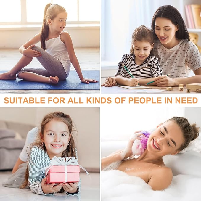 100 Pcs Thick Seamless Tan Hair Ties, Ponytail Holders Hair Accessories No Damage for Thick Hair Christmas Gift(Light Blonde Colors)