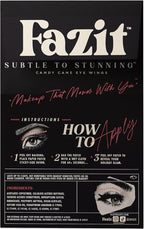 Fazit Makeup Patches - Candy Cane Eye Wings - Glow Up Make-Up Patches - Cute Glitter Makeup Accessories for Women - Cosmetic Glitter for Face