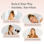 Kitsch Satin Scrunchies for Women - Softer Than Silk Scrunchies | Hair Ties No Damage for Frizz-Free Sleep | Stocking Stuffers for Teen Girls | Ideal Gifts for Women - Cameo, 5pcs