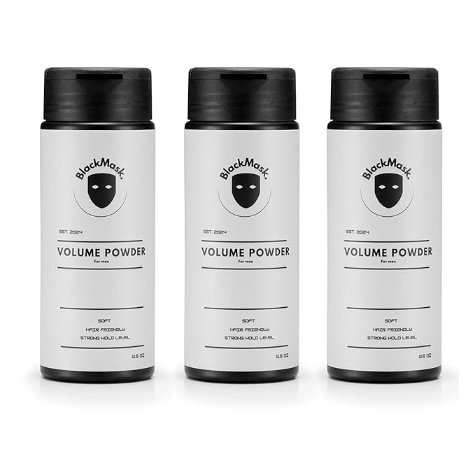 Texture Powder for Men, Easy to Apply - Instantly Adds Texture & Volume, All-Natural Ingredients, Strong Hold, Hair Powder for Men (Pack of 3)