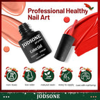 JODSONE Gel Nail Set 20+3 Colors High Shine Gorgeous Gel Polish Base Top Matte Coat Nice Gifts Show Charm