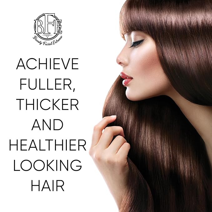 Hair Growth Serum- Maximum Strength DHT Blocker. Repairs & Stimulates New Follicle Hair Growth. Grow Stronger, Thicker, Fuller, Longer, Healthier Looking Hair. For Men & Women with No Side Effects.